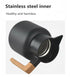 2100ML Japanese Stainless Steel Kettle Wooden Handle Durable Insulated Water Pot for Cold Vacuum Flasks Thermoses